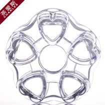 Heat-resistant glass flower teapot heating base scented tea set candle warm tea stove warmer cup warmer warmer tea