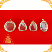 Yongchengxing Thailand Buddha medal accessories 18K GOLD SCULPTURE FLOWER SHELL ROUND MUSTA BRONZE SHELL NECKLACE