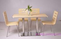Express table complete set of fast food and chairs fireproof face cafeteria table electric rack dining room table chairs