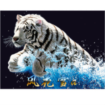 Ultra Clarity Colored Cross Embroidery Redrawing Paper Source File Tiger Tread Wave 292 220 25