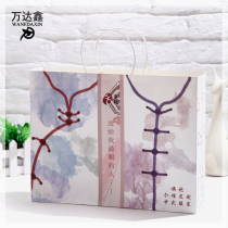 Garment bag gift bag paper bag custom-made tote bag printing yellow and white kraft paper bag custom-made spot blank bag new