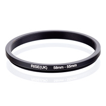 High quality metal filter adapter ring large turn small reverse ring 58mm-55mm adapter ring