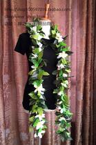 Hawaiian Hula Leaf Neck Ring Traditional Modern Hula Accessories Garland Maile King Lei