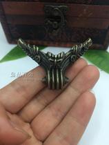 Packaging accessories gift box hardware furniture foot wooden box foot guard decorative foot beast face alloy bottom