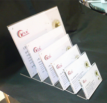 L-shaped desktop display table card phase frame strong magnetic A5A4 horizontal placed acrylic organic glass seat