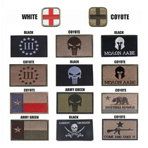 Promotion] Spot foreign trade goods source Punisher arm badge Embroidered Woolen Surface Magic Sticker with Medick Wind Butenders