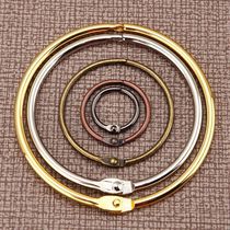 Binding ring binder DIY photo album card gold ring binding iron ring ring open ring key loose leaf iron ring