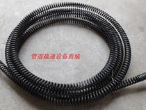 Pipe dredging machine spring shaft 16mm thick encrypted wire whip dredge spring steel cable fittings 5 m single