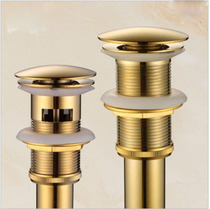 European all-copper washbasin wash basin water sink accessories de-hydrator Golden bounce wash basin hose