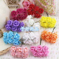 6 bouquet of diy emulated florist flowers fake florist rings with florist material curbside rose bouquet 5 cm
