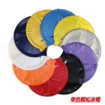 Fingfa monochrome waterproof swimming cap 100% silica gel solid color inner particle non-slip swimming cap for men and women