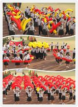 The opening ceremony of the games garland kindergarten props Flower strip exercise Group exercise Parade dance performance with garland custom-made