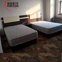 Shortcut guesthouses Bed Punctuate Furniture Hotel Style Large Room Full Hotel Apartment with straight plate Bed Frame Bed Head Cabinet