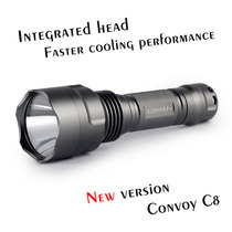 7135*6 version titanium gray Convoy C8 imported XML2 T6 LED long-range 18650 flashlight