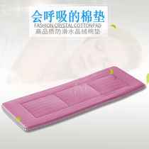 Spirit Eagle office folding bed single lunch break lunch bed with luxury crystal velvet mattress mattress