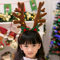 Christmas headband Christmas headdress hair hoop childrens elderly hair accessories hairclip party performance dress antler headband