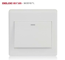Delixi 86 CD220 series switch one open multicontrol with fluorescent switch panel ()J86KX