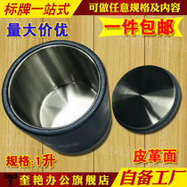 Bar ice bucket Hotel room champagne bucket KTV thickened size household round ice bucket with cover Ice water bucket