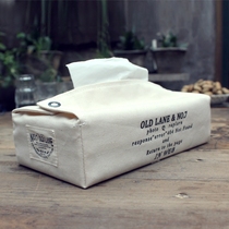 Old Lane No. 7 Original Canvas Tissue Box Set Paper Pulling Set Cloth Handmade Cotton Simple Tissue Set Creative