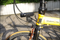 Folding bike fork light holder P8 headlight holder 412 fork light holder Taiwan mountain bike fork extension light clip