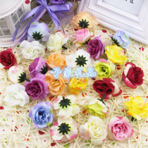 Fields Garden Rose Emulation Flower Rose silk flowers DIY flower polo shoes flower decoration flowers 4 5CM