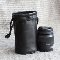 Sony micro single lens bag lens bag lens cover pure sheepskin made handmade sheepskin custom