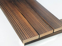 Outdoor carbonized wood floor anticorrosive wood door head carbonized wood wall panel sauna board keel fence garden courtyard