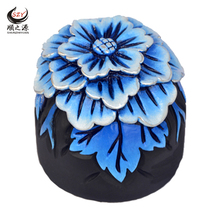 Activated carbon carving high-end hibiscus car decoration safe car interior accessories car pendulum jewelry carbon carving supplies car ornaments