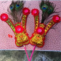 Chaoshan Finch golden flower worshiping God golden flower worshiping Buddha golden flower Chaoshan custom golden flower incense burner golden flower 45cm