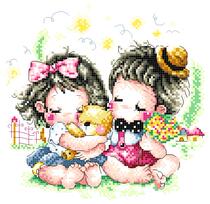 Cross stitch electronic drawing 6204 spring sleepy pillow drawing 105W * 103H27 color PAT source file