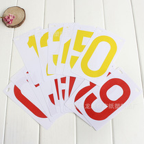 Factory direct table tennis match score card environmental protection plastic PVC scoreboard score PVC card spot