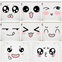 Removable toilet sticker Joy Expression TOILET TOILET TOILET FURNITURE SELF-ADHESIVE PAPER WALL PAPER WALL STICKER DECOR