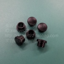 6mm black soft rubber hole plug Plastic plug head panel boring cover Case buckle plug head panel hole cover