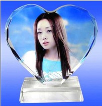 Haolaiwu heart-shaped crystal My heart eternal crystal White billet image supplies Trophy heart handicraft ornaments