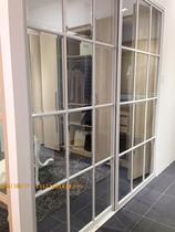 Classic special price custom stereo puzzle door double row wheel