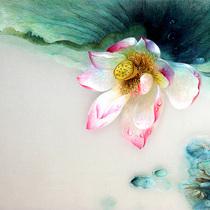 Famous ancient embroidery Su embroidery diy kit beginner hand decorative painting with stitch embroidery material bag Lotus