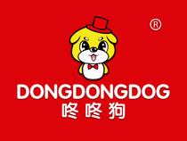 (Gold Trademark) Tong Dong Dog Graphics Category 25 Clothing Shoes Trademark Transfer