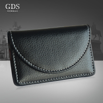High-end personality fashion creative men and women business card box large capacity leather business card holder business gift customization