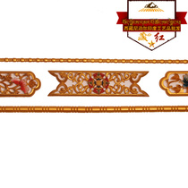 Saihong Tibetan antique painted decoration material 11cm Miao Lian Gesang flower board rosary line combination