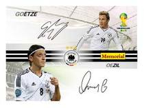 2014 Panini star Ka Ozil Getzer signed by two - person