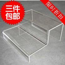 Full of 10 transparent acrylic ladder display stand Multi-Layer Display Table organic acrylic shoe rack bag rack