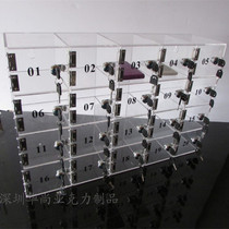 Acrylic mobile phone storage cabinet 20 door Force certificate wallet mobile phone storage box Management box spot