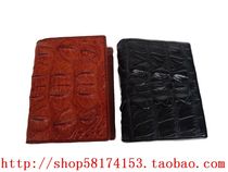  Thai mens 20% off short crocodile leather wallet vertical wallet Brown special wallet simple ticket holder