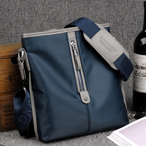 Oxford cloth mens bag shoulder bag casual shoulder bag fashion Mens bag canvas cross bag Tide mens vertical small backpack