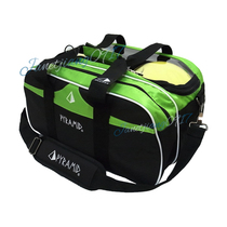 PYRAMID ECO-friendly ECONOMY BOWLING Double ball bag backpack without tie rod 2 ball bag double ball bag green and black