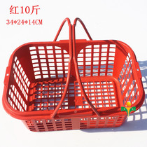 Special sale Red 10kg plastic portable fruit basket Bayberry basket Strawberry Basket grape basket picking basket with cover