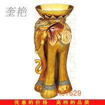 Hotel apartment lobby elephant resin seat floor ashtray classical European-style hall trash can