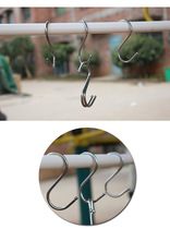 Universal S hook gardening hanging basket multi-function adhesive hook does not rust