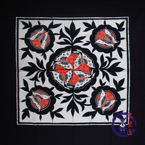 Miao fabric batik tablecloth handmade suitable for bar and restaurant decoration etc 90*90cm