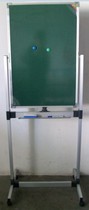 Double-sided teaching magnetic green board blackboard large 120 * 240CM bracket type movable blackboard office writing board